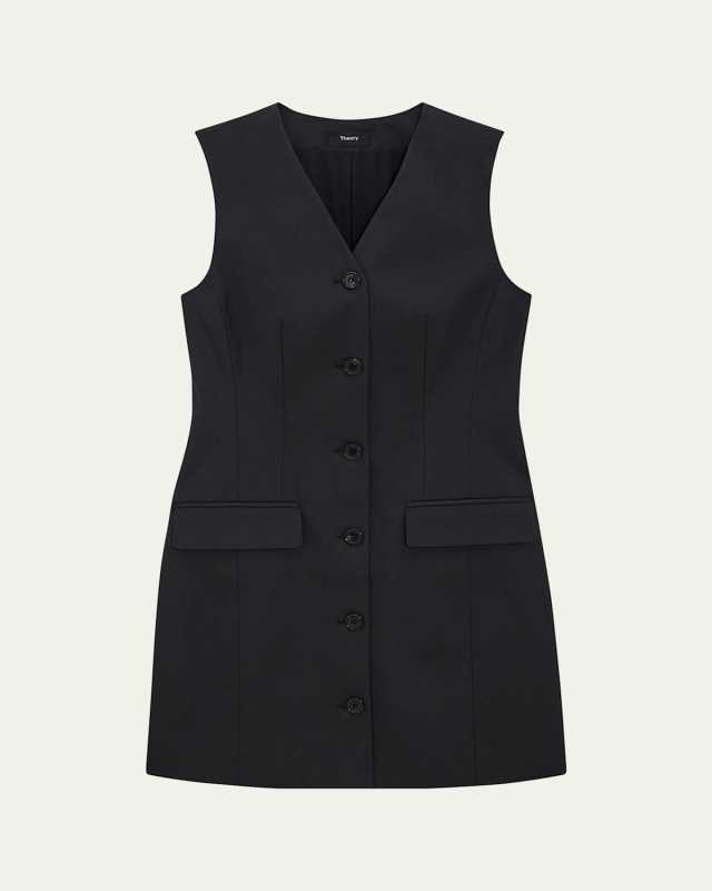 Cotton Chino Mini Blazer Dress